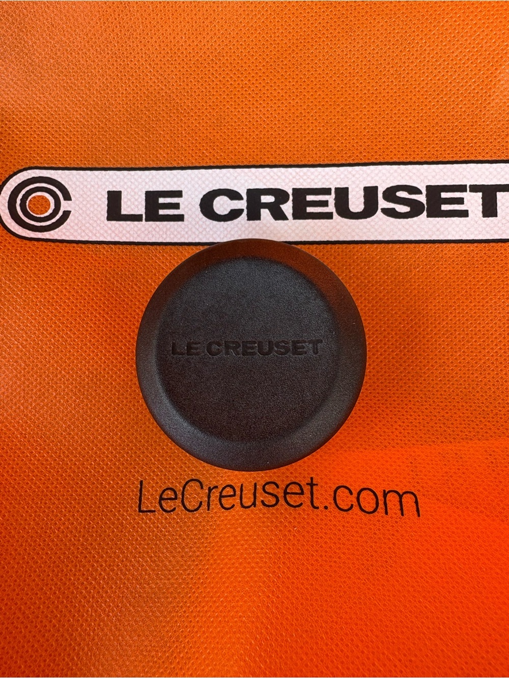Le Cresset Black Replacement Lid Knob with Screw New